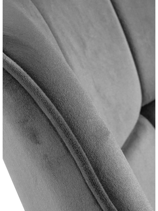 Stoel Westport Fluweel, grijs