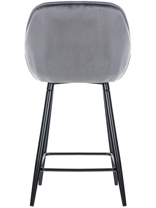 Barkruk Gibson 76 fluweel, donkergrijs Barkruk Gibson 76 fluweel, donkergrijs