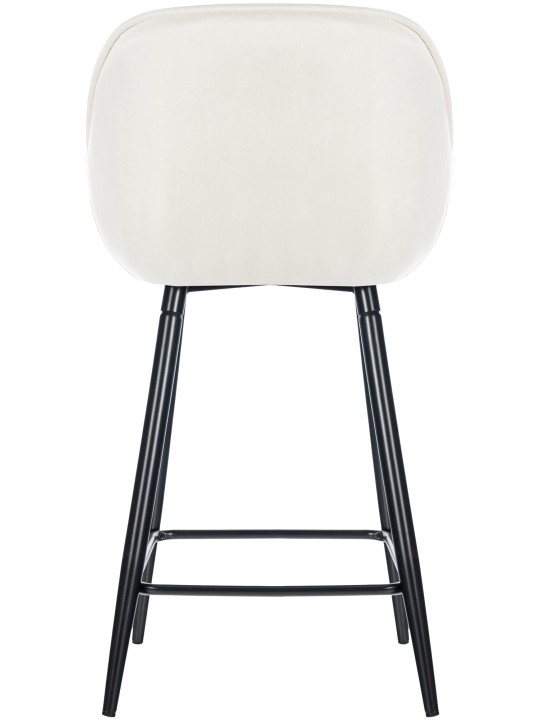 Barkruk Gibson 76 fluweel, crème