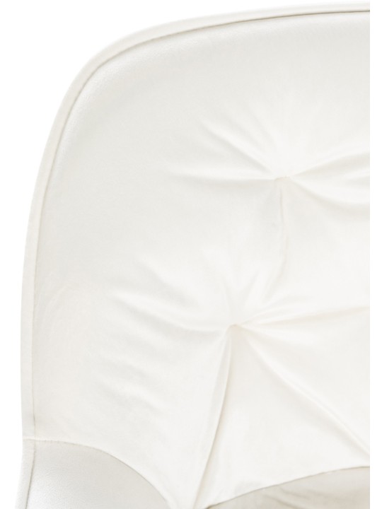 Barkruk Gibson 76 fluweel, crème