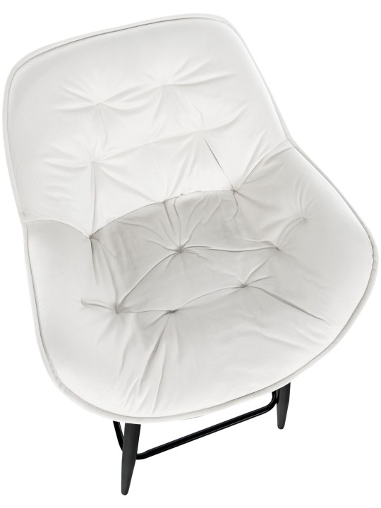 Barkruk Gibson 76 fluweel, crèmewit Barkruk Gibson 76 fluweel, crèmewit