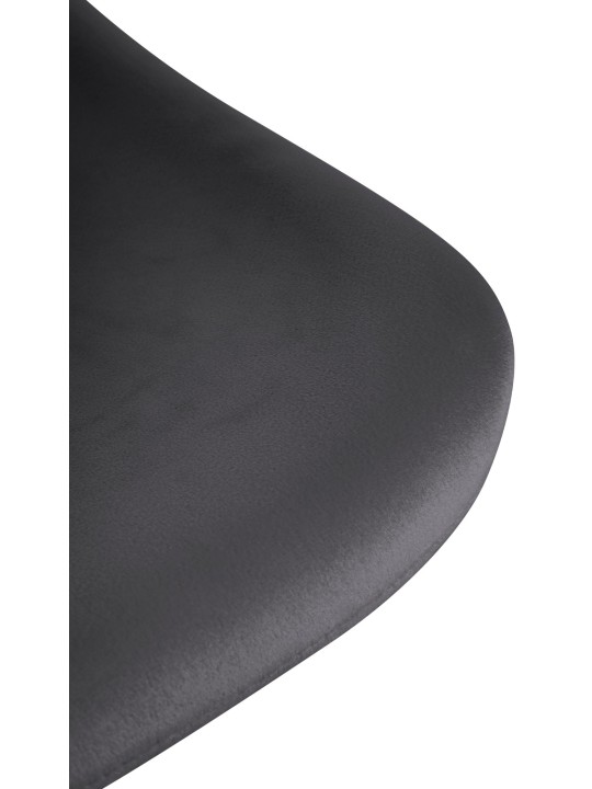 Set van 2 barkrukken loft fluweel, donkergrijs Set van 2 barkrukken loft fluweel, donkergrijs