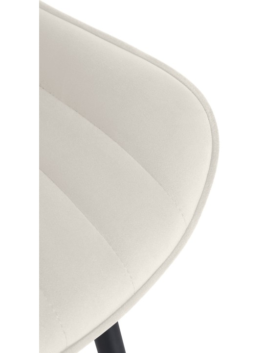 Stoel Largo fluweel, crème