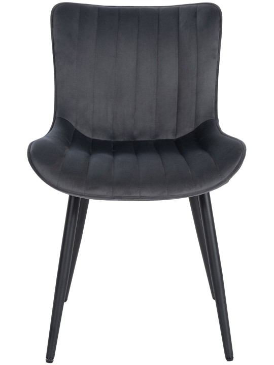 Stoel Largo fluweel, donkergrijs Stoel Largo fluweel, donkergrijs