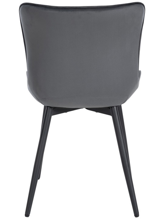 Stoel Largo fluweel, donkergrijs Stoel Largo fluweel, donkergrijs