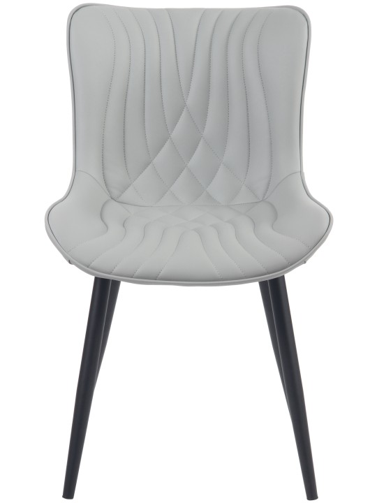 Stoel Brady kunstleer, grijs