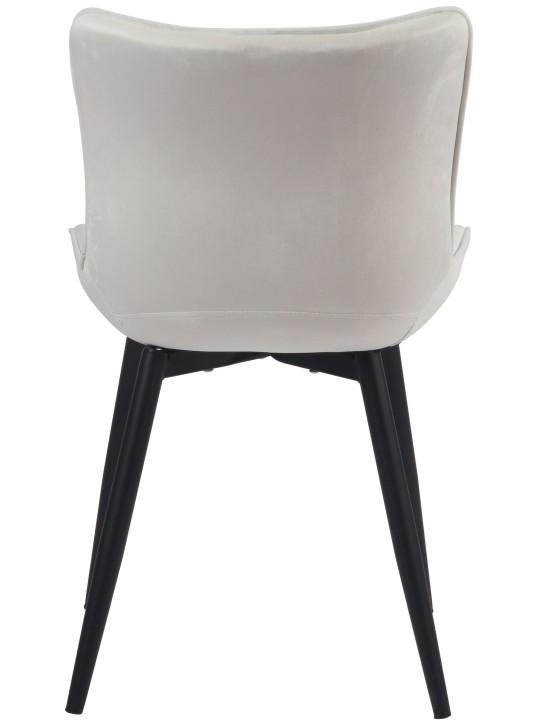 Stoel Brady fluweel, crème Stoel Brady fluweel, crème