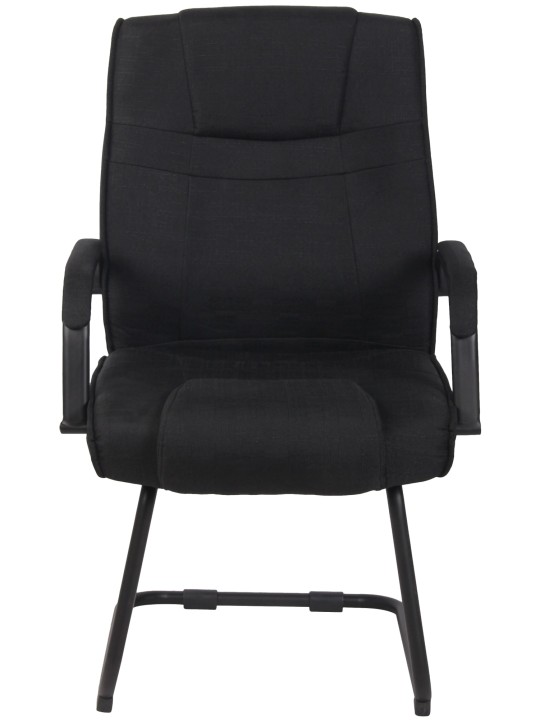 Set van 2 stoelen Attila stof, zwart/zwart