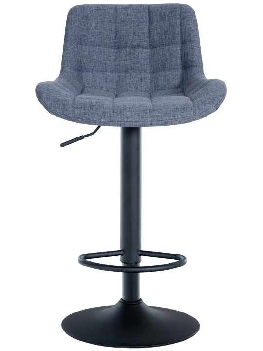 Barkruk Tover stof, blauw