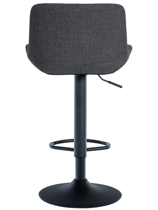 Barkruk Tover stof, zwart