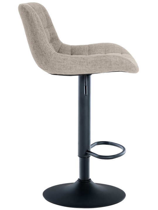 Set van 2 barkrukken Tover stof, taupe