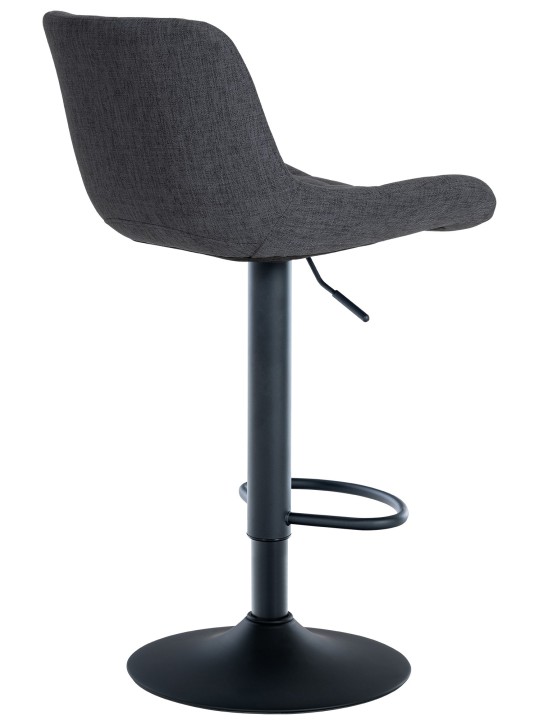 Set van 2 barkrukken Tover stof, zwart Set van 2 barkrukken Tover stof, zwart