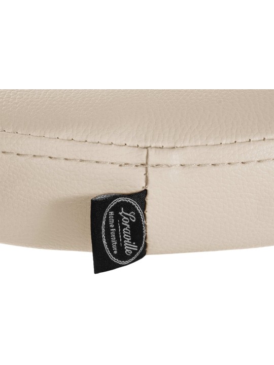 Barkruk Ponte kunstleer chroom, crème Barkruk Ponte kunstleer chroom, crème