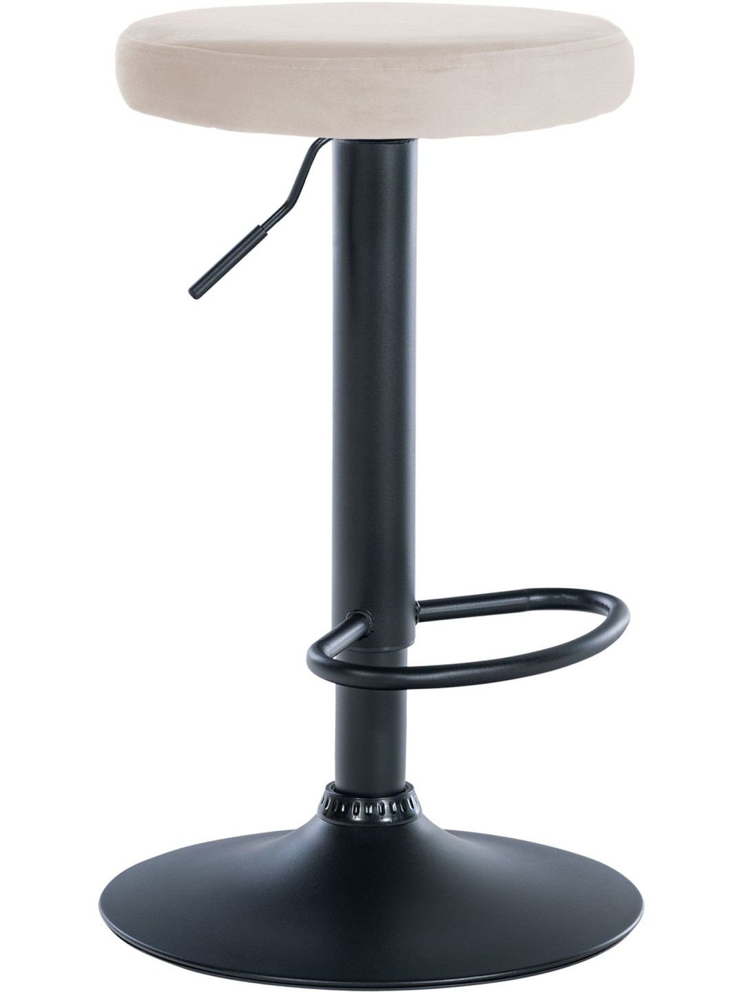 Barkruk Ponte fluweel, crème