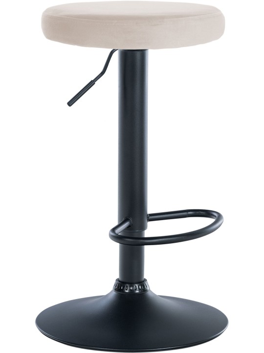 Barkruk Ponte fluweel, crème