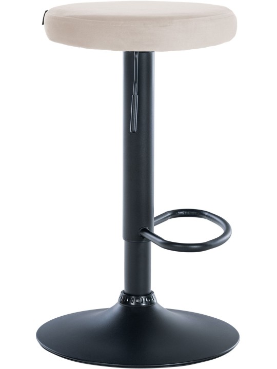 Barkruk Ponte fluweel, crème