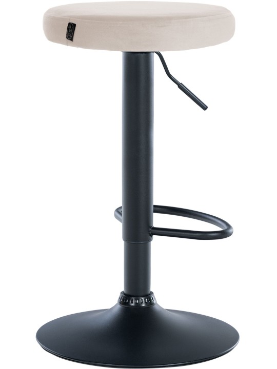 Barkruk Ponte fluweel, crème