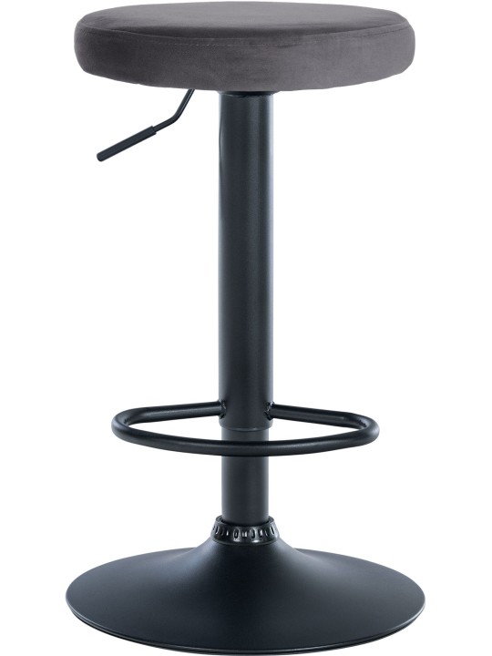 Barkruk Ponte fluweel, donkergrijs Barkruk Ponte fluweel, donkergrijs