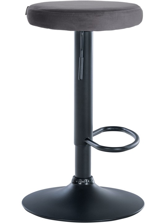 Barkruk Ponte fluweel, donkergrijs Barkruk Ponte fluweel, donkergrijs