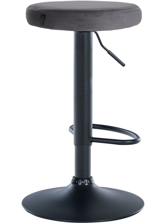 Barkruk Ponte fluweel, donkergrijs Barkruk Ponte fluweel, donkergrijs