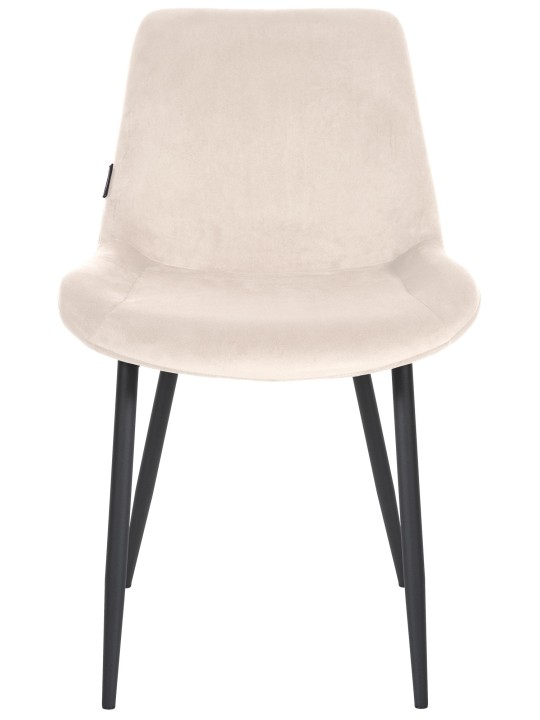Eetkamerstoel Victoria fluweel, crème Eetkamerstoel Victoria fluweel, crème
