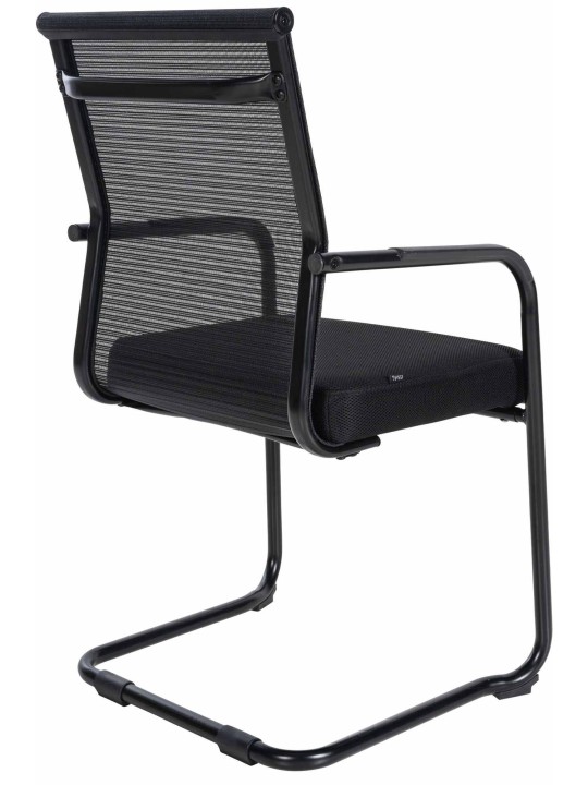 Set van 2 bezoekersstoelen Denny, zwart