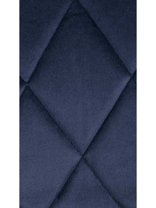 Barkruk Lazio fluweel chroom, blauw