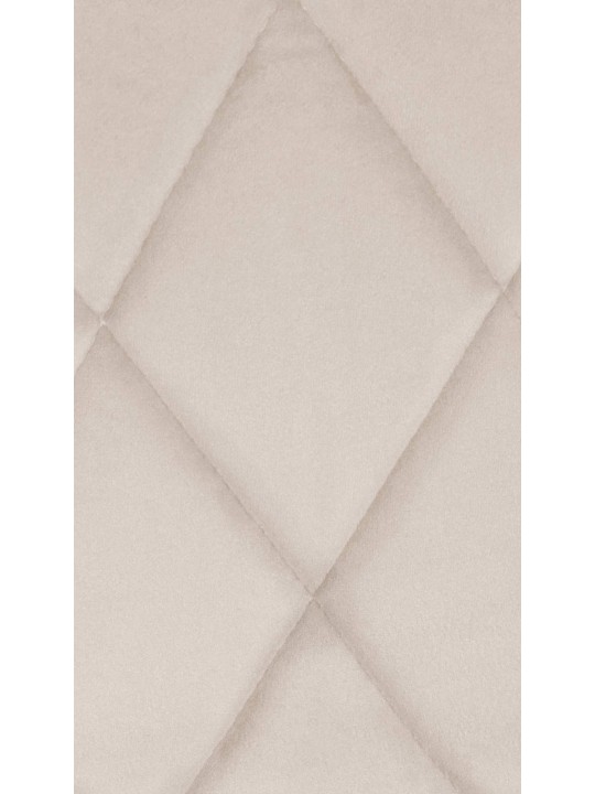 Barkruk Lazio fluweel chroom, crème