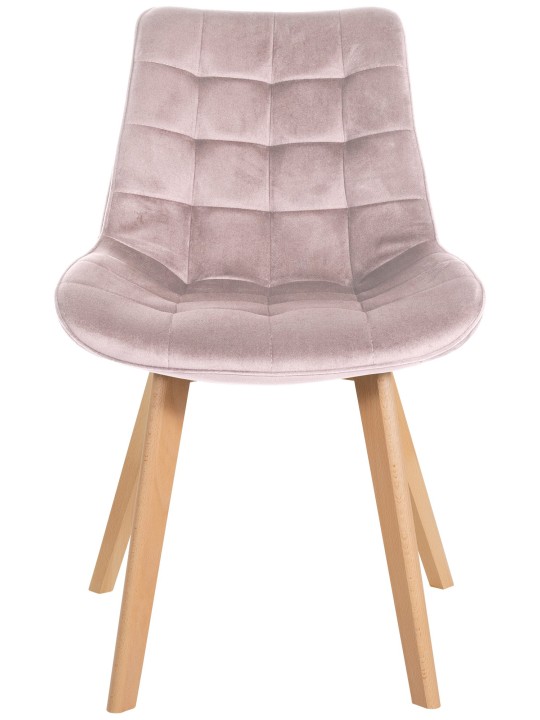 Stoel Brook fluweel, roze Stoel Brook fluweel, roze