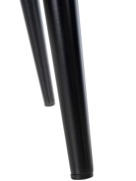 Stanley fluwelen eetkamerstoel, crème