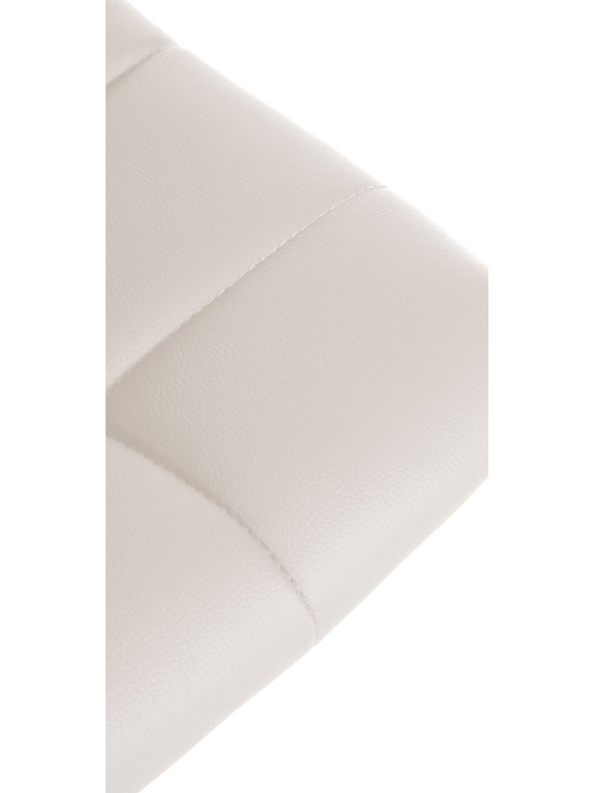 Set van 2 barkrukken Jerry kunstleer chroom, wit Set van 2 barkrukken Jerry kunstleer chroom, wit