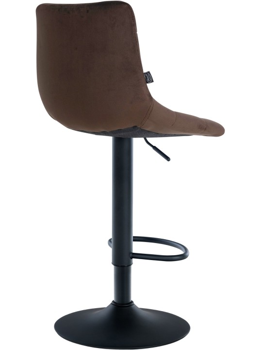 Set van 2 barkrukken Jerry fluweel, bruin Set van 2 barkrukken Jerry fluweel, bruin