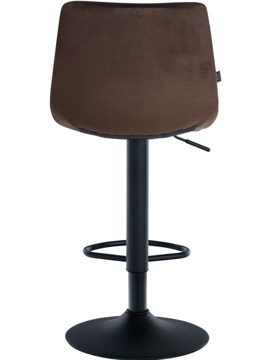 Set van 2 barkrukken Jerry fluweel, bruin Set van 2 barkrukken Jerry fluweel, bruin