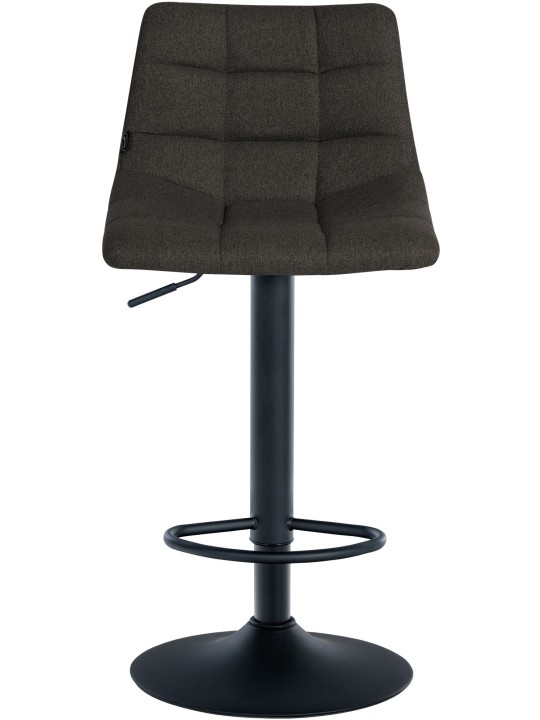 Set van 2 barkrukken Jerry stof, donkergrijs