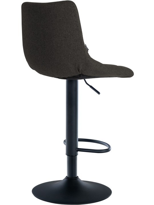 Set van 2 barkrukken Jerry stof, donkergrijs