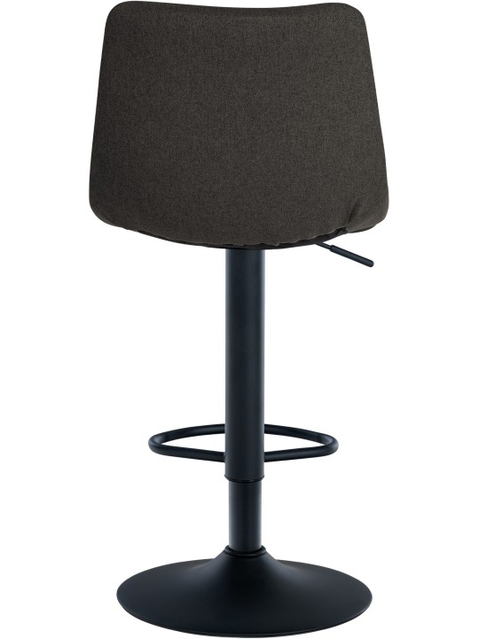 Set van 2 barkrukken Jerry stof, donkergrijs