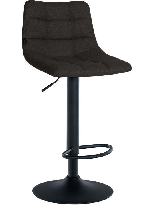 Set van 2 barkrukken Jerry stof, zwart