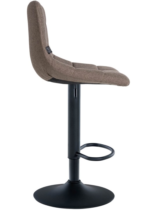 Set van 2 barkrukken Jerry stof, taupe