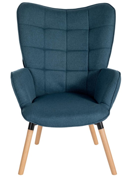 Fauteuil Tuinstof, blauw