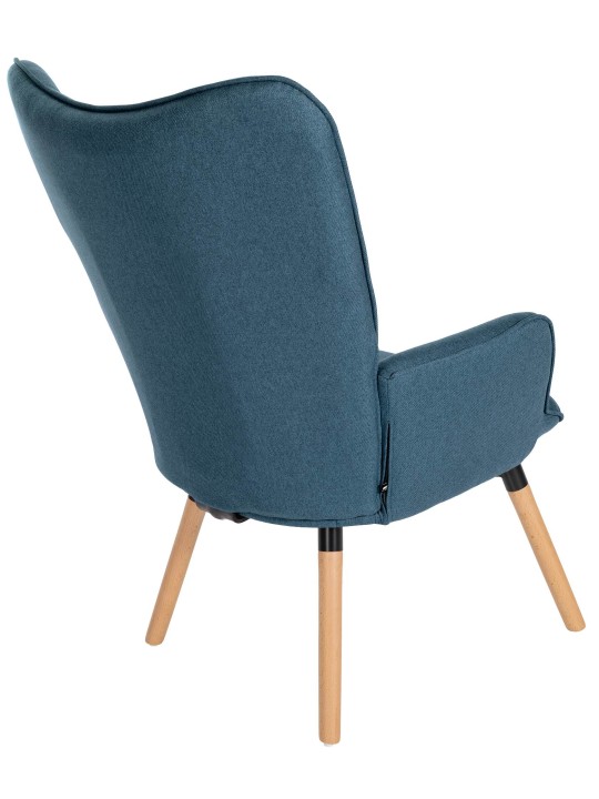 Fauteuil Tuinstof, blauw