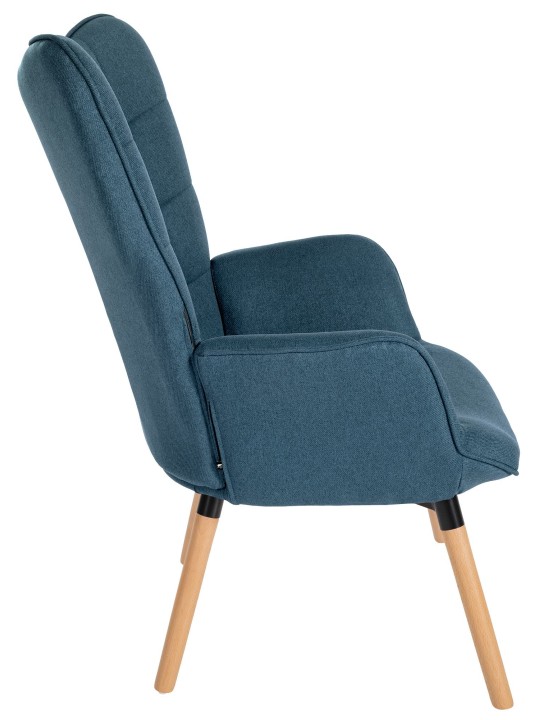Fauteuil Tuinstof, blauw