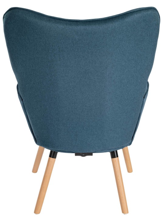 Fauteuil Tuinstof, blauw