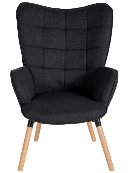 Fauteuil Tuinstof, zwart