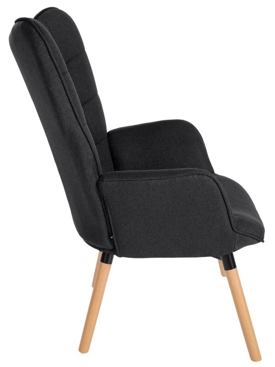 Fauteuil Tuinstof, zwart