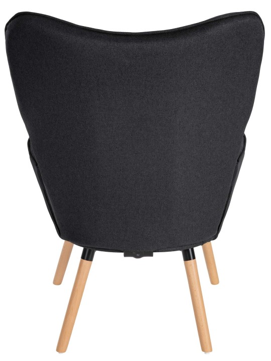 Fauteuil Tuinstof, zwart