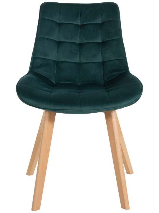 Set van 2 stoelen Brook fluweel, groen