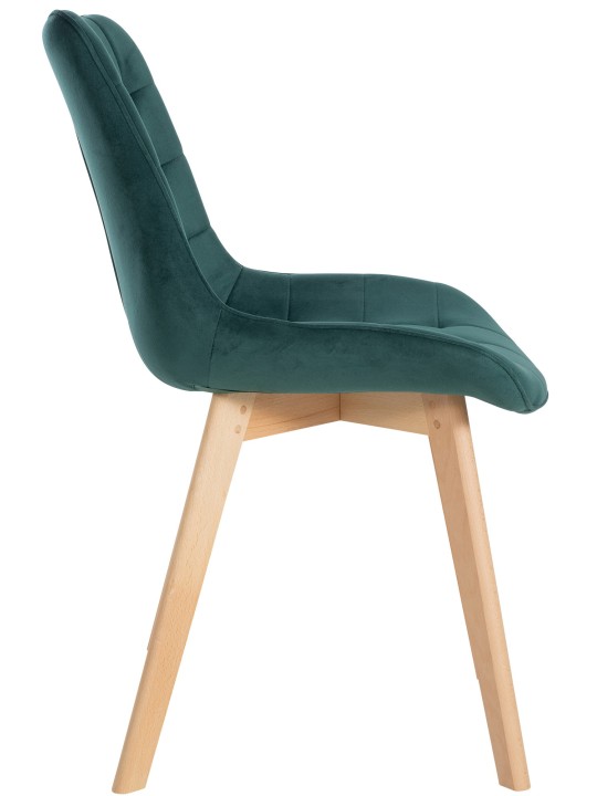 Set van 2 stoelen Brook fluweel, groen