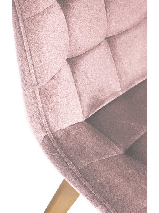 Set van 2 stoelen Brook fluweel, roze