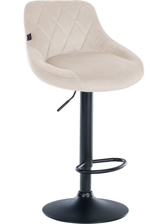 Set van 2 barkrukken Lazio fluweel, crème Set van 2 barkrukken Lazio fluweel, crème