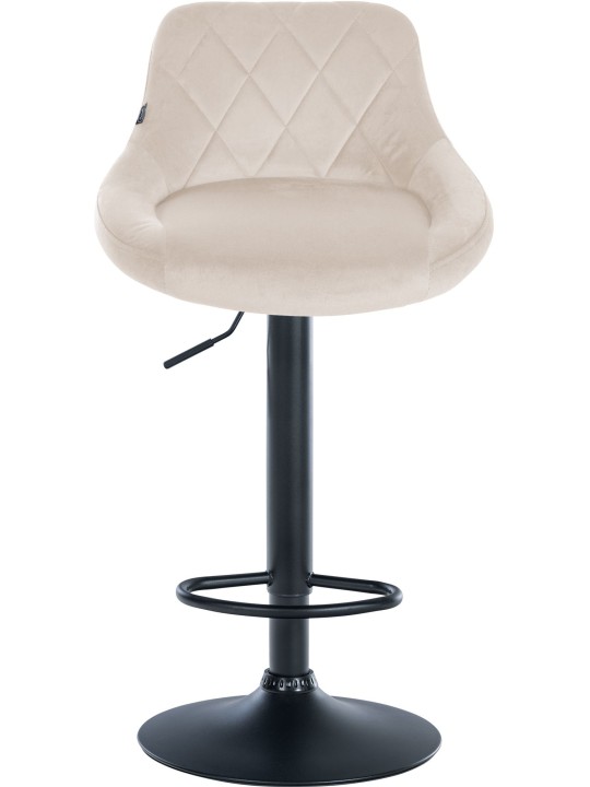 Set van 2 barkrukken Lazio fluweel, crème Set van 2 barkrukken Lazio fluweel, crème